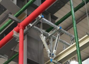 广平该抗震支架的整体式支吊架结构协调性好